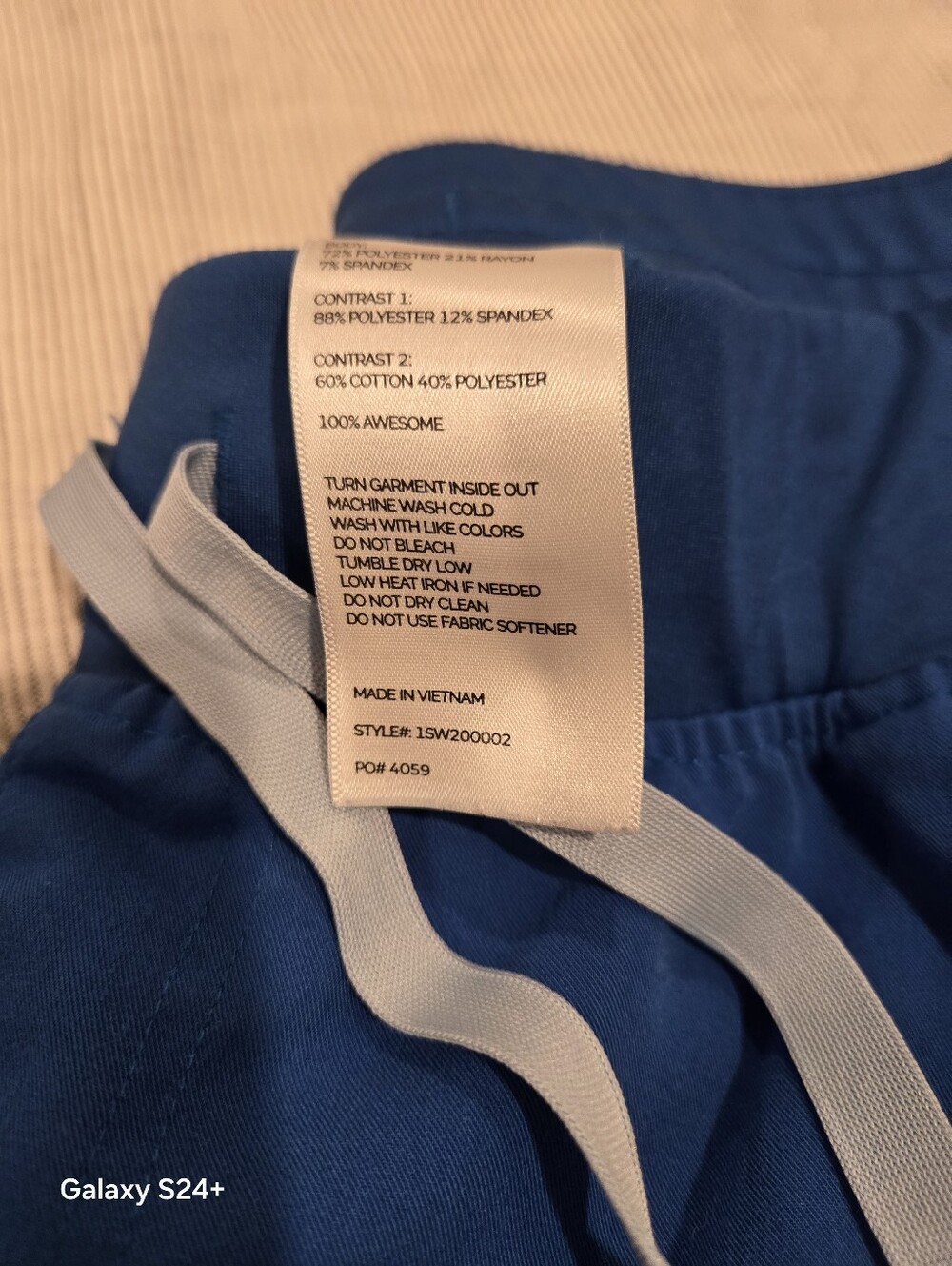 Womens ROYAL BLUE PO# 4059 3XLP - Picture 2 of 6